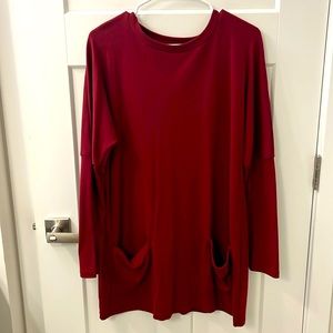 Tunic sweatshirt dress